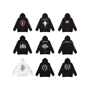 Sudadera con Capucha de Algodón con Estampado Cruzado de Dibujos Animados, Versión Correcta 24ss, Moda Otoñal, Versátil y Moderna, Ajuste Holgado - Product Image 2