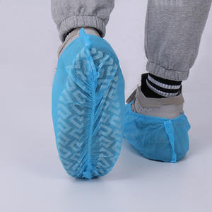 Penutup sepatu kaki baja anti-selip cetak tebal sekali pakai dengan penutup pita elastis PP tanpa anyaman - Product Image 2