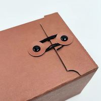 Boîte cadeau RUNWELL avec logo personnalisé, écologique, réutilisable, pour sachets de thé ou de café, style dossier, papier kraft, emballage de luxe, échantillon gratuit