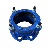 ISO2531 EN545 598 DN100 DN150 Besi Ulet ASTM A536 Adaptor Flensa Fleksibel Universal Berlapis Cat Teruji Tekanan