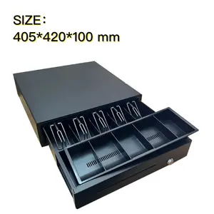 Vente en gros de boîte de tiroir-caisse personnalisée de haute qualité pour supermarché avec serrure à billets pour système POS