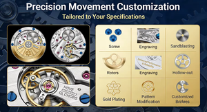 Stainless Steel NH35 NH36 <b>Watch</b> Movement Customization Recycled Custom Bridge Engraving Performance Upgrade for <b>Mechanical</b> - Product Image 6