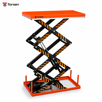 Table élévatrice hydraulique robuste, plateforme en acier haute résistance pour entrepôt et usine