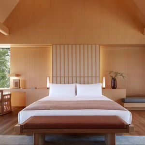 Amanemu Resort Mobilier pour hôtel Ensemble de meubles de chambre à coucher d'hôtel japonais de luxe Mobilier de chambre à lit double standard Business Inn - Product Image 1