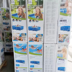 <span class=keywords><strong>Piscina</strong></span> Rectangular <span class=keywords><strong>Grande</strong></span> para Exteriores <span class=keywords><strong>Intex</strong></span> 28271 de 2.6M X 1.6M X 0.65M con Marco Metálico y PVC - Product Image 6