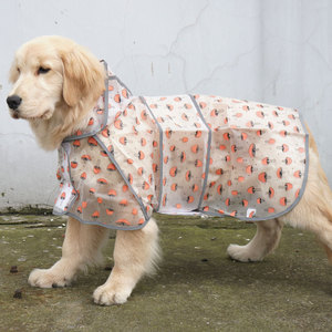 Impermeable para perros grandes, abrigo con capucha para mascotas, para Golden Retrievers, Labradors, estampado de setas, uso en las cuatro estaciones - Product Image 1