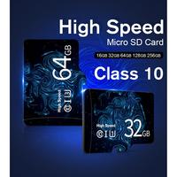 Hochwertige Speicherkarte Micro TF SD-Karte 128GB Klasse 10 TF 64GB 32GB 16GB 4GB 8GB Externer USB-Stick Flash-Speicher