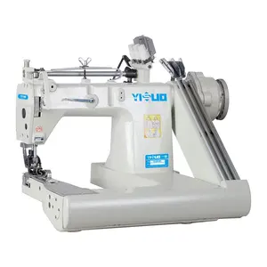 YS-928-PL-D Direct Drive Sewing Machine 3 Needles Feed Off The Arm Chain Stitch Rear Puller Suit For Men's Suit Tailoring