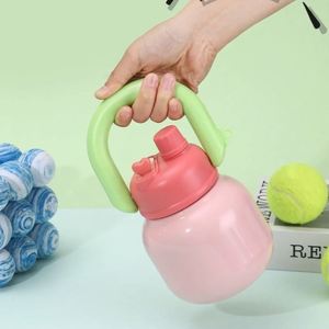 Double Wall Vacuum Insulated Stainless Steel Tumbler <b>Large</b> Capacity Leakproof <b>Water</b> <b>Bottle</b> Handle Lid 6-12 Hours Thermal - Product Image 3