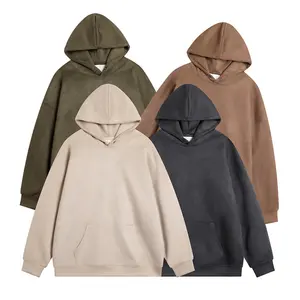 Hoodies boy kalın unisex pamuk yüksek kaliteli çift katmanlı 600gsm baggy zipup hoodie geri dönüşümlü hoodies femmes