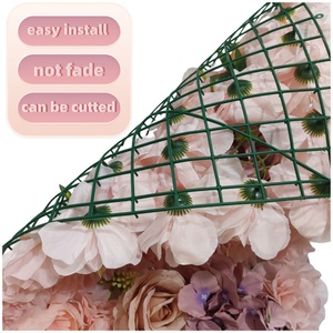 Panneau mural <span class=keywords><strong>de</strong></span> fleurs artificielles 3D en soie <span class=keywords><strong>rose</strong></span>, <span class=keywords><strong>rose</strong></span> et hortensia, pour toile <span class=keywords><strong>de</strong></span> fond <span class=keywords><strong>de</strong></span> mariage, photomaton et décoration d'événements - Product Image 5