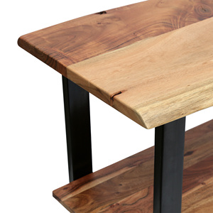 Modern Eco-Friendly Durable Easy Clean Accent Painted Solid Wood <b>Console</b> <b>Table</b> 3 Shelves Living Room Villa Hotel - Product Image 6