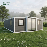 Maison mobile de luxe, étanche et scellée, de type conteneur, personnalisable et extensible, 1 chambre, pour camping