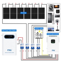 Onduleur solaire hybride complet à onde sinusoïdale pure MPPT, 6kW 12kW 15kW 10kVA 30kVA, pour panneaux photovoltaïques au lithium, résidentiel et commercial, hors réseau