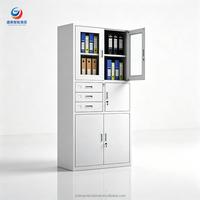 Armoire à outils industrielle moderne pliable en acier robuste à 4 tiroirs verrouillables avec roues pour garage, atelier, extérieur, supermarché, salle à manger