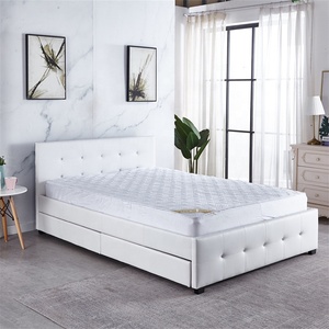 Hot Bán Bắc Âu Thiết Kế Tối Giản Giường Trắng Nữ Hoàng Kích Thước Giường Đôi Với Lưu Trữ Ngăn Kéo Cho Nội Thất Phòng Ngủ - Product Image 4