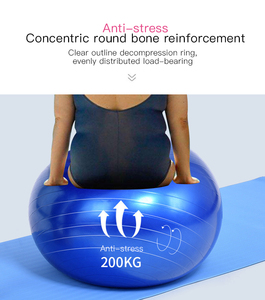 Balle suisse pour l'accouchement Stretching & Core Workout Sports Fitness <span class=keywords><strong>Gym</strong></span> Pvc 55/65/75cm Minceur Exercice Yoga Ball <span class=keywords><strong>avec</strong></span> pompe - Product Image 5