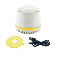Piège à moustiques LED rechargeable pour l'intérieur et l'extérieur avec aspiration par ventilateur, attrape-insectes pour la maison, la cuisine, la terrasse, lutte antiparasitaire