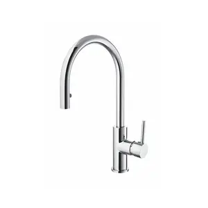 Eloira China supplier pull down single lever goose neck kitchen tap kitchen sink faucet