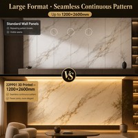 Panneau mural SPC 3D haute brillance ignifuge et étanche à motif marbre pour la décoration des halls d'hôtel, alternative au marbre AU FR