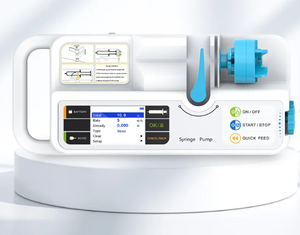 เครื่องปั๊มฉีดยาไฟฟ้าแบบพกพาสำหรับสัตวแพทย์ ช่องเดียว สำหรับคลินิกสัตว์เลี้ยง อุปกรณ์การแพทย์ดิจิทัล ฉีดยาความแม่นยำสูง - Product Image 3
