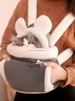 Sac de transport pour animaux de compagnie avec harnais double épaule et poche chauffante pour les chiots et chatons de Yorkshire et West Highland, portable pour les sorties quotidiennes et les voyages en extérieur