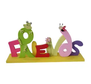 Easter Wooden letter on topdesk decoration for home decorative