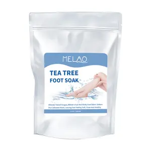 Çay ağacı Peeling ayak islatın soyma tedavisi maskesi erkekler ve kadınlar için ayak ile özel etiket