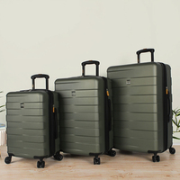 Ensemble de valises trolley de luxe personnalisables en ABS, élégantes et abordables pour des voyages stylés