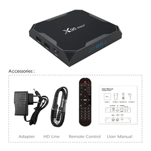 X96 Pro Max Plus Amlogic S905X4 8K Video Decoding 4gb 64gb 32gb Smart Tv Box Android X96 Max+ Ultra Satellite Receiver