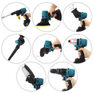 All-in-One Cordless Multi-Function Brushless Stainless Steel Power <b>Tool</b> Set Hard Case Lithium Battery Household Repair DIY Full - Product Image 4