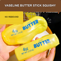 Bâton de beurre en gelée de pétrole, jouet sensoriel souple et modelable, sans rebond, emballage PVC transparent, 14+ ans