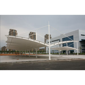 Nhà Máy Bán Chạy nhất Lều carport cho 3 xe pvdf buồm carport lều cho nhà để xe đổ công viên kiến trúc màng carport - Product Image 4