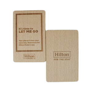 Sinh thái thân thiện lập trình RFID NFC 213/F08 13.56MHz thẻ chìa khóa 1K PVC Laser khắc không thấm nước bằng gỗ kinh doanh/khách sạn - Product Image 3