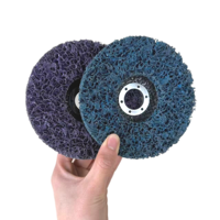 Disque de nettoyage et de décapage 115 mm à changement rapide pour l'élimination de la rouille, de la peinture, de l'huile et de la graisse pour meuleuse d'angle