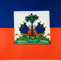 Vente en gros de haute qualité Haïti 90*150 drapeau agité à la main drapeau voiture drapeau patch écharpe t-shirt vêtements