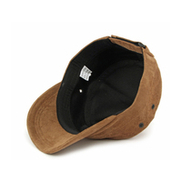 Casquette Cadet Unisexe en Faux Daim Solide avec Œillets Latéraux et Sangle Réglable – Chapeau Militaire Décontracté pour l'Extérieur – Casquette Newsboy en Gros