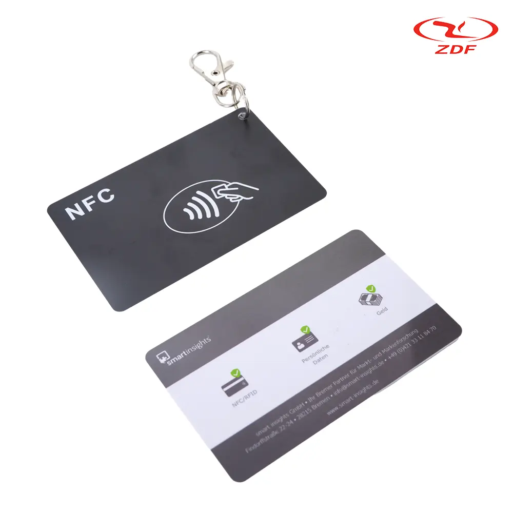 Ottenere facilmente recensioni QR su Google con biglietto da visita Contactless con aggiornamento delle recensioni di PVC NFC interfaccia di comunicazione RFID Google