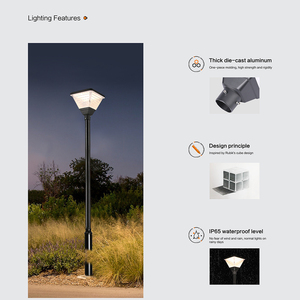 Modern 20W IP65 Waterproof LED Aluminum <b>Solar</b> Courtyard <b>Light</b> Landscape Garden <b>Lights</b> for Outdoor <b>Solar</b> Power LED Parking Yard - Product Image 3