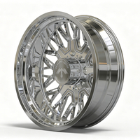 Jantes forgées polies personnalisées SL 22X8.25 26X8.25 pour roues arrière doubles avec enjoliveurs flottants 10X285.75 8X200 pour GMC Sierra 3500HD