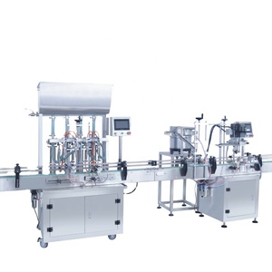 Customized Auto 4 Heads Paste Filling Machine For Cream Duckbill Screw capper Capping Machine For Irregular bottle cap