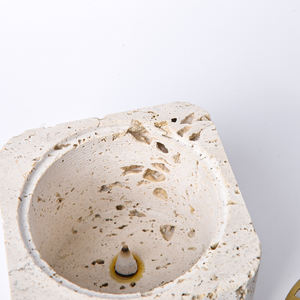 Vente en gros de luxe travertin mubkhar <span class=keywords><strong>bakhoor</strong></span> encensoir bukhoor brûleur d'encens musulman arabe marbre oud brûleur - Product Image 6