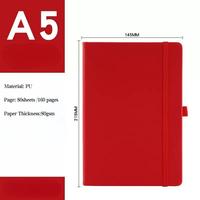Carnet de notes économique en cuir PU avec logo personnalisé, couverture rigide, 100 feuilles, journal quotidien, cadeau