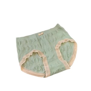 Mutande a vita alta in maglia tinta unita da donna, stile giapponese, con pizzo dolce, traspiranti, per taglie forti fino a 100 kg - Disponibilità immediata - Product Image 5