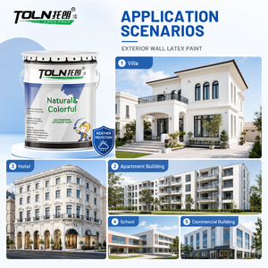 Pintura Exterior Impermeable Personalizada a Base de Agua, Revestimiento de Látex Resistente a la Intemperie <span class=keywords><strong>para</strong></span> Paredes <span class=keywords><strong>Exteriores</strong></span> de Casas y Villas - Product Image 2