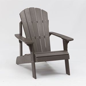 Adirondack Chair Chair Outdoor Oversized Patio Adirondack Chair Outdoor Lounger All-Weather Fade Resistant Easy Maintenance Perfect Plastic Wood Garden Chair