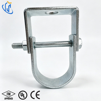 Support de tuyau en acier au carbone UTT30, gamme complète de tailles (1/2"-12") pouces/métrique, certifié CE, charge maximale spécifiée