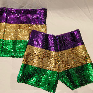 <span class=keywords><strong>Pantaloncini</strong></span> adulti martedì Gras colore bloccato ragazze donne verde viola giallo paillettes <span class=keywords><strong>pantaloncini</strong></span> elasticizzati - Product Image 1