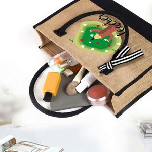 Sac fourre-tout en jute personnalisé, extra large, réutilisable pour les courses - Product Image 5