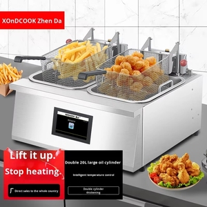 Freidora eléctrica inteligente de mesa, cesta automática, equipo de pollo frito, equipo para freír - Product Image 1